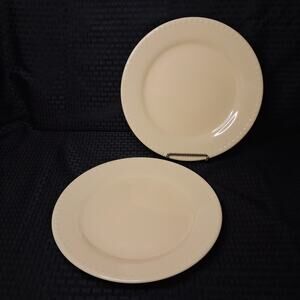 Gail Pittman Hospitality 11 1/4" Butter Yellow Dinner Plates - 2